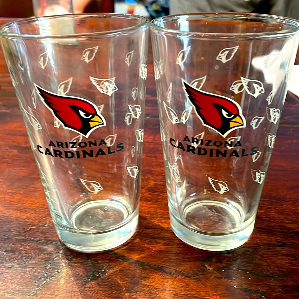 Set of 2 Arizona Cardinals Pint Glasses